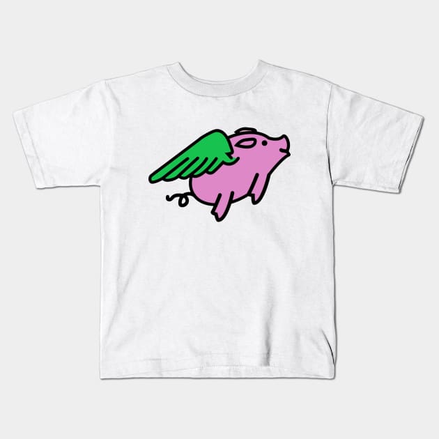 Alternative Pigs Kids T-Shirt by kundesign